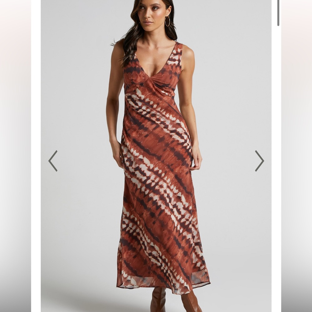 Fall Tie Dye midi dress